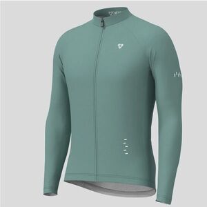 Men's Minimal Solid LS Cycling Jersey - Sage